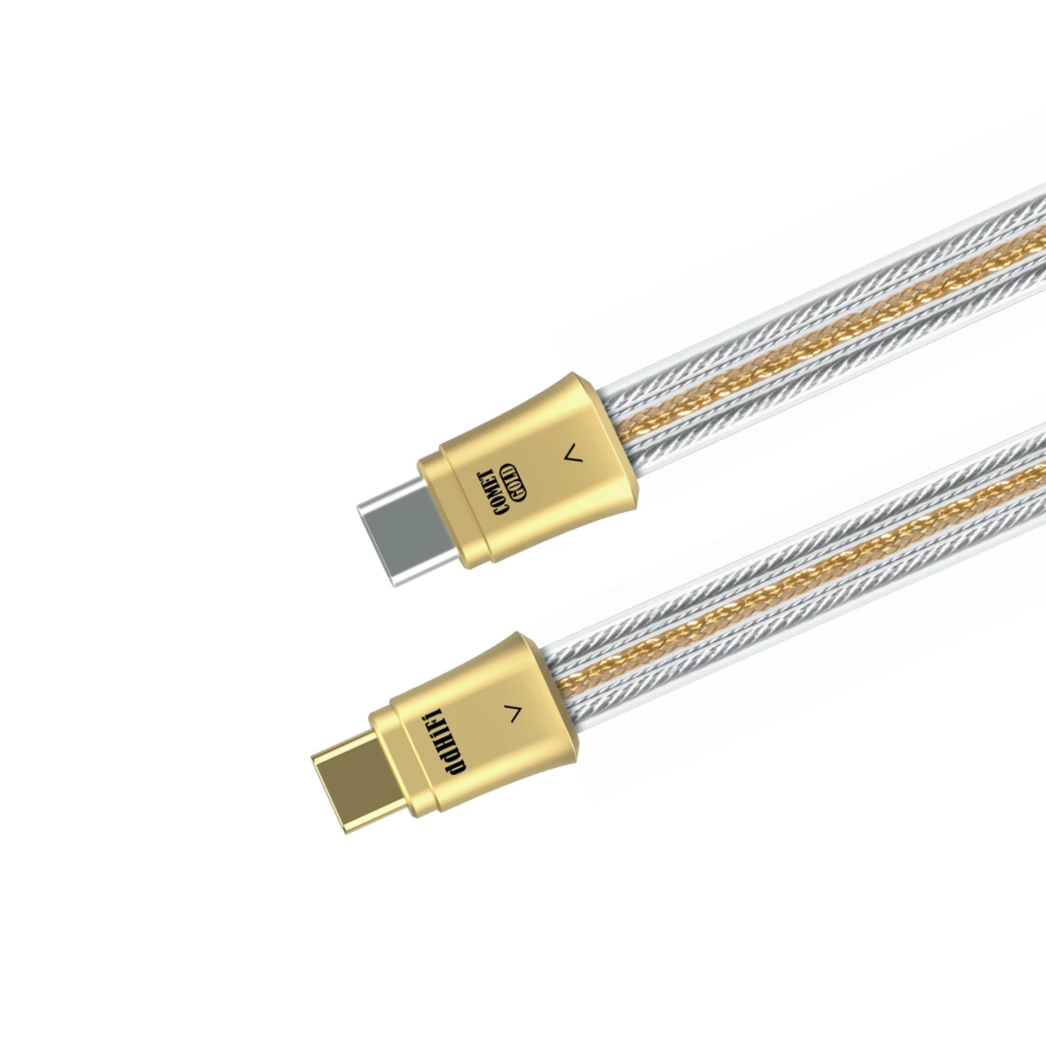 DD ddHiFi TC19CC Gold (Comet Gold) Digitales Signalkabel aus reinem Silber für HiFi DAC AMP, 10 cm/45 cm/100 cm – Detail 9