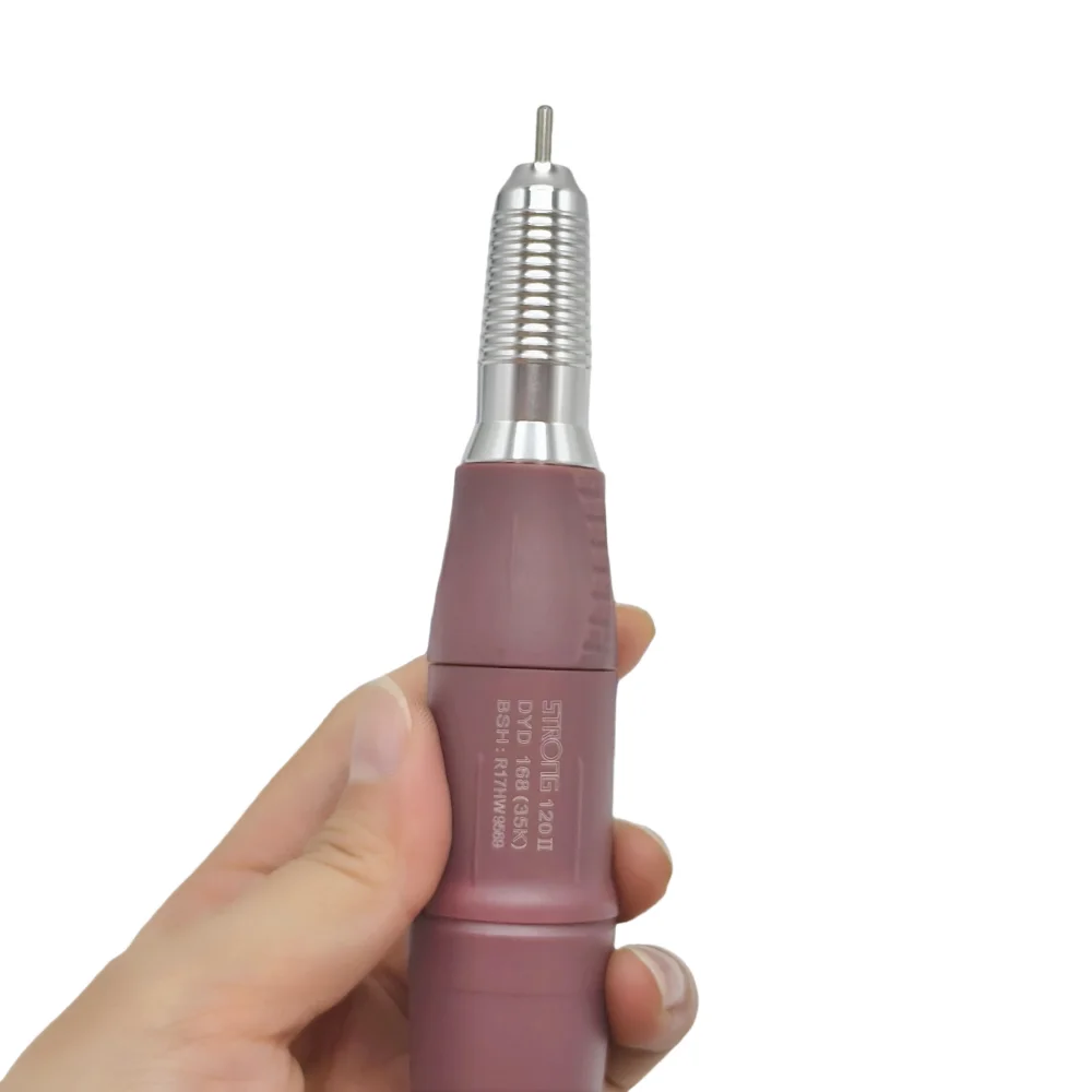 STRONG 210 35000RPM Micromotor Polishing Nail Drill Pen Grinding  Machine Milling Cutters Pedicure Handpiece 2.35mm Strong 120II