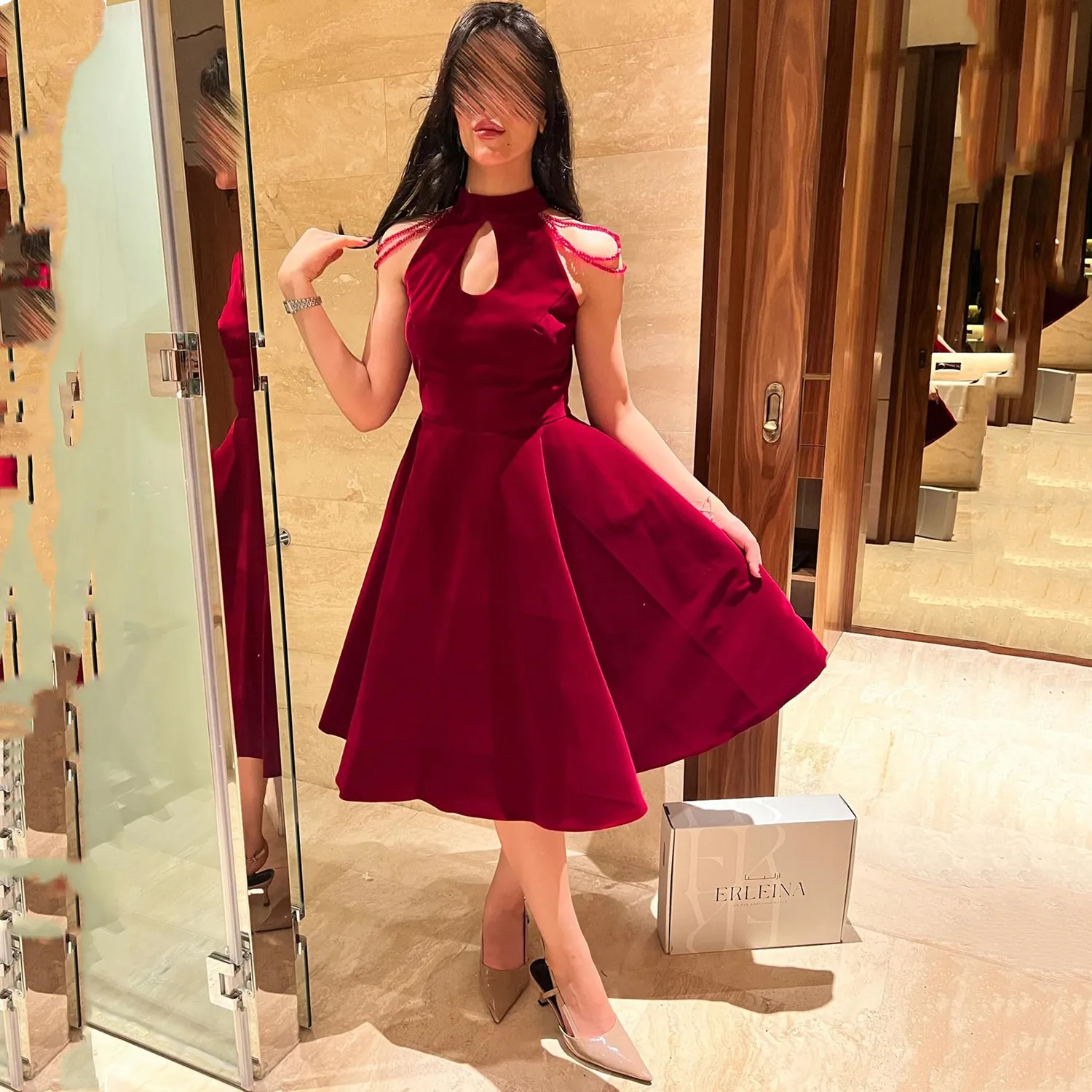 

Lorrtta Women's Evening Dress Платье Вечернее Wedding Dresses for Parties Robes of Soirée Red فساتين سهرة Customized Prom Party