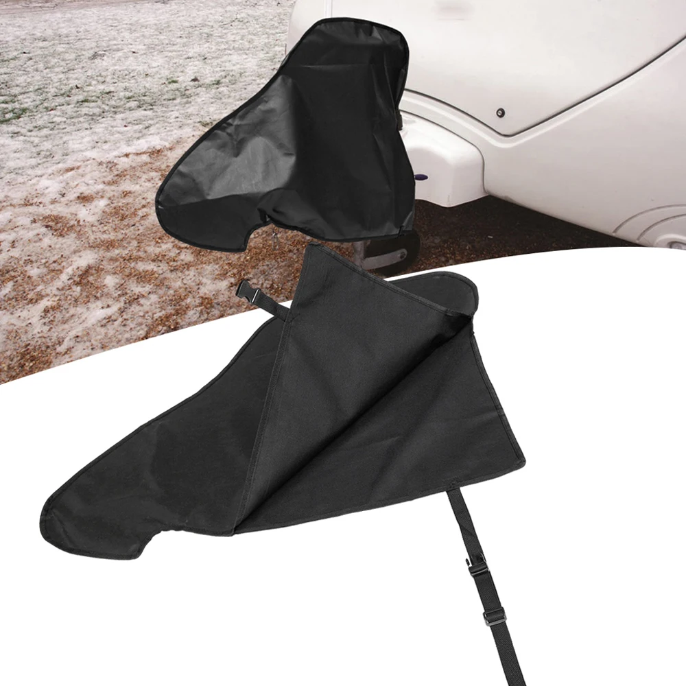 Waterproof Caravan Hitch Cover PVC Trailer Tow Ball Coupling Lock Breathable Dust Rain Snow Dustproof Protector