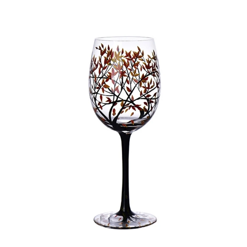 Y1UB Four Seasons Tree Wine Glass Glassware for White Wine, Red Wine, or Cocktails