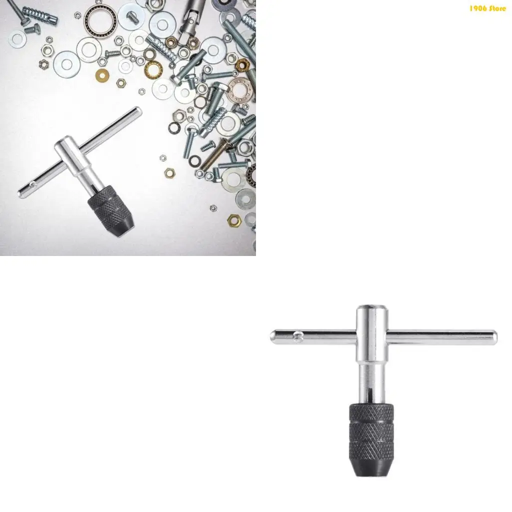 U1JB Tap Holder T-Shaped Tapping Thread Metric Plug Tapper Tool Carbon Steel Repair