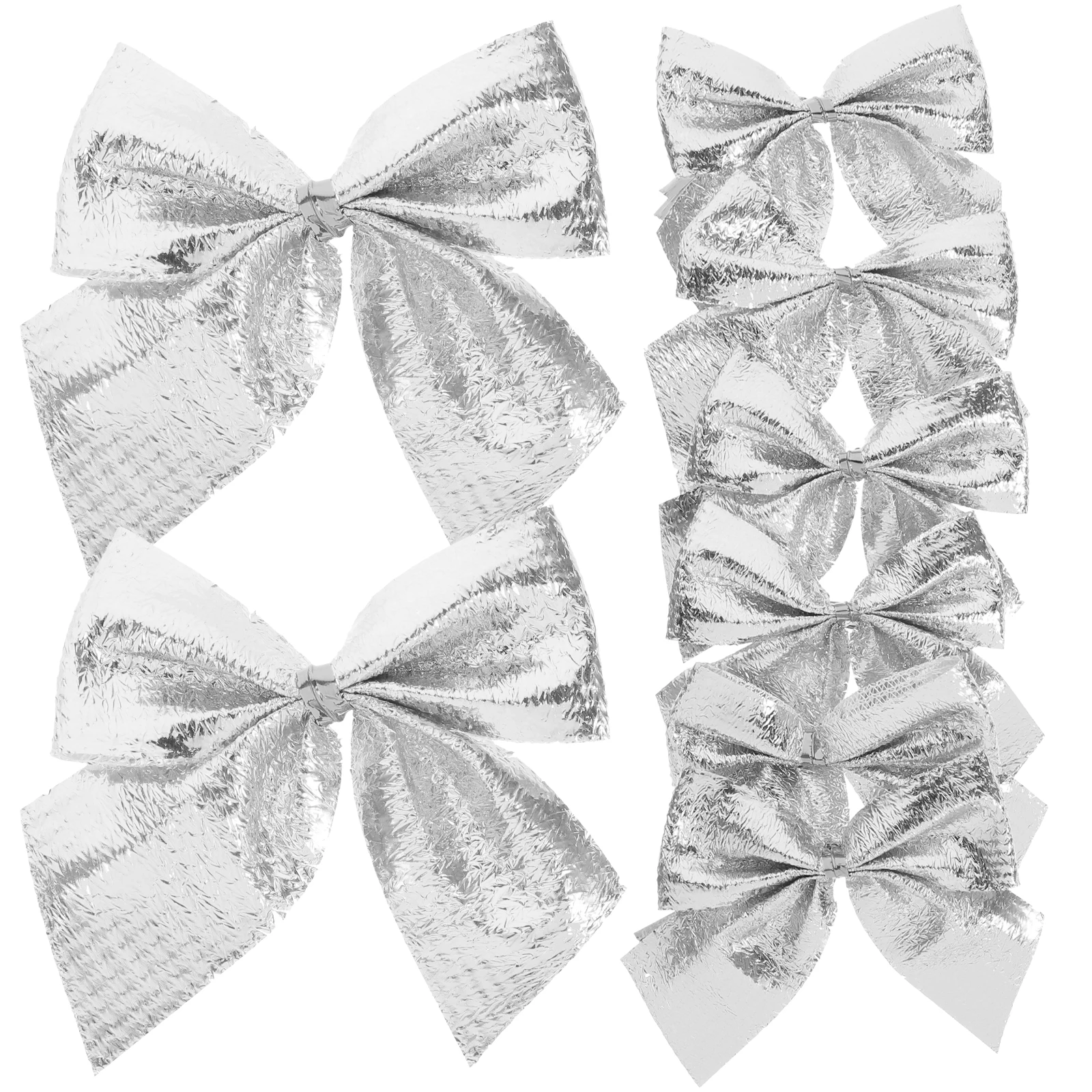 

120 Pcs Christmas Bow Decorations Felt Xmas Tree Hanging naments Flocking Cloth Party Holiday Craft Bows Multi