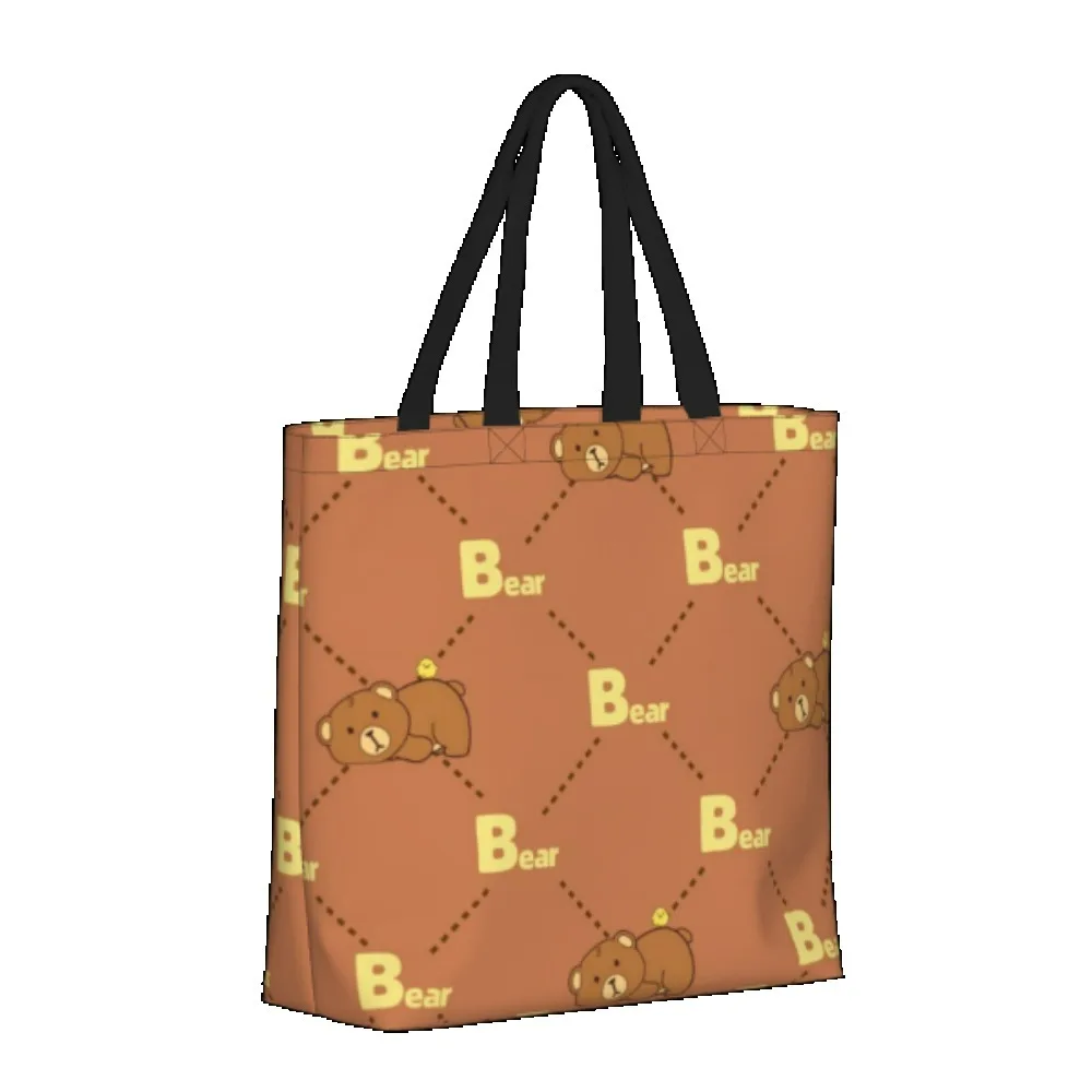 Customize Zippered Tote Bag Should Bag DIY Your Logo Image for Commute Work School Shopping Durable Water-Resistant Polyester