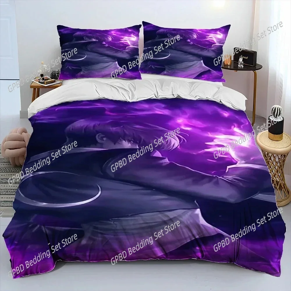

King of Fighters Retro Game Bedding Set 3D Printed Suitable for Bedroom Duvet Cover Set With Pillowcases Kids Home Textile