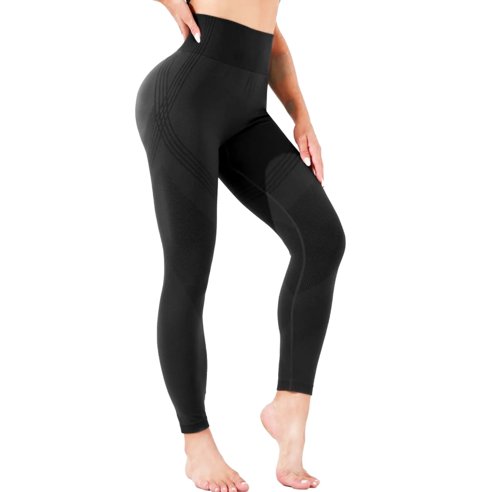 TUNIControl-Leggings de yoga taille haute pour femmes, pantalons athlétiques doux, adaptés à la course à pied, à l'entraînement