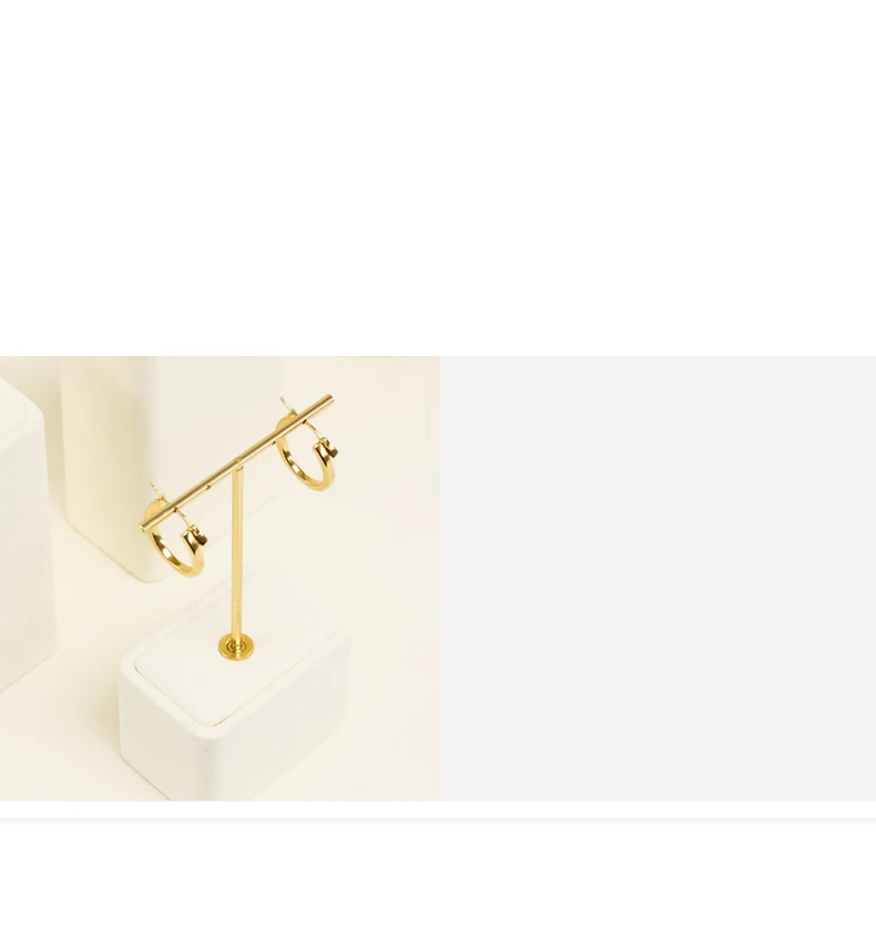 Oirlv Schmuckständer Beige Stilvoller Uhren-, Ring-, Ohrring-, Armreif-, Halsketten-Schmuckständer für Ladenvitrinen – Detail 16