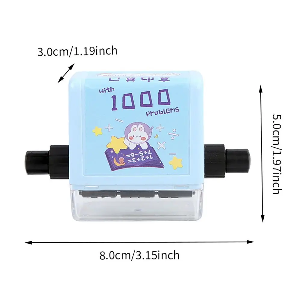 2-in-1 Mathe-Rolls tempel wieder verwendbare Multi pli kation abteilung Mathe-Walzenstempel-Addition Subtraktion mathematische Operation