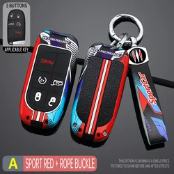 Car Key Case for Dodge Journey Challenger Jcuv Charger Chrysler 200 300C for FIAT/Jeep Cherokee Compass Renegade Grand Commander