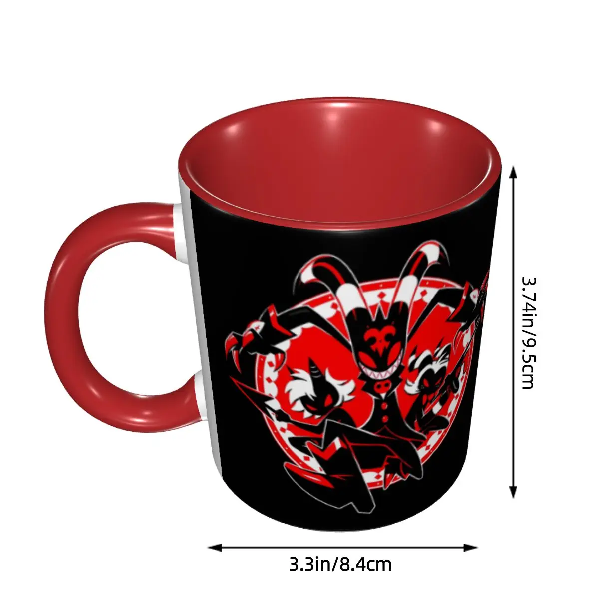 Helluva Boss Black Humor Animated Musical Film Coffee Mug DIY Personalized Ceramic Milk Tea Mug Cup
