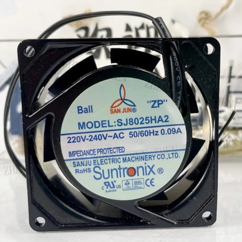 

Y, 1 шт., новинка для Suntronix SANJUN SJ8025HA2 220 В 0,09 А, 2-проводной вентилятор для шкафа # QW.