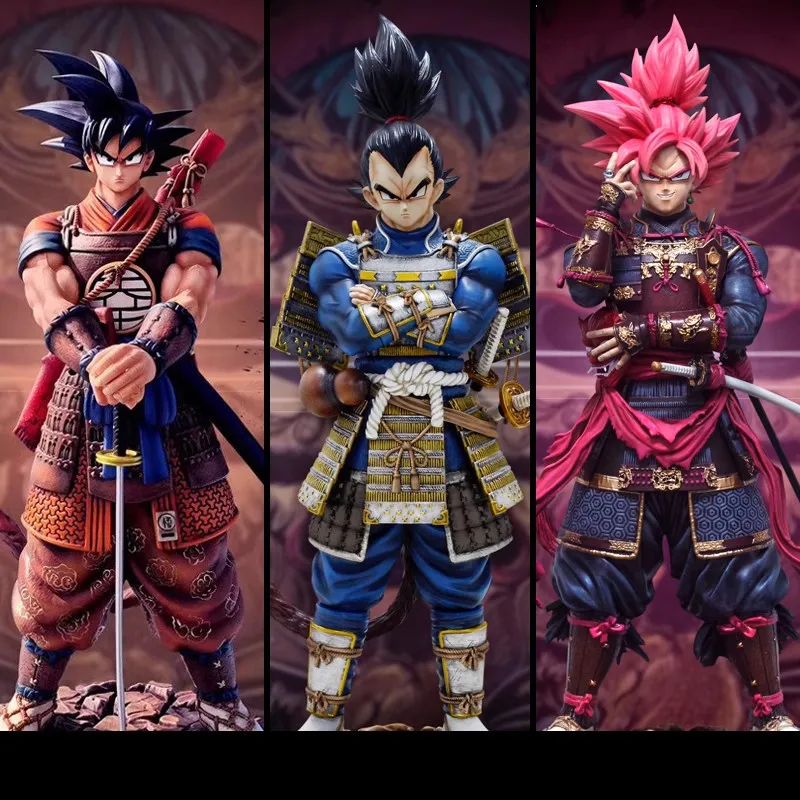 Figura de acción coleccionable de PVC de Dragon Ball Samurai, Goku, Vegeta, Piccolo, Buu, Androide 18, para coleccionistas adultos, decoración para el hogar.