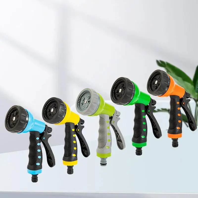 New 7Mode High Pressure Garden Water  Hose Nozzle Car Washing Yard Water Sprayer Irrigation Pipe Tube Nozzle Sprinkle Tools