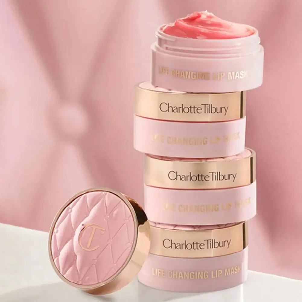 Charlotte/Tilbury Lip Mask Overnight Hydrating Plumping Lip Treatment Intense Moisture Repair Formula Lip Care Mask for Dry Lips