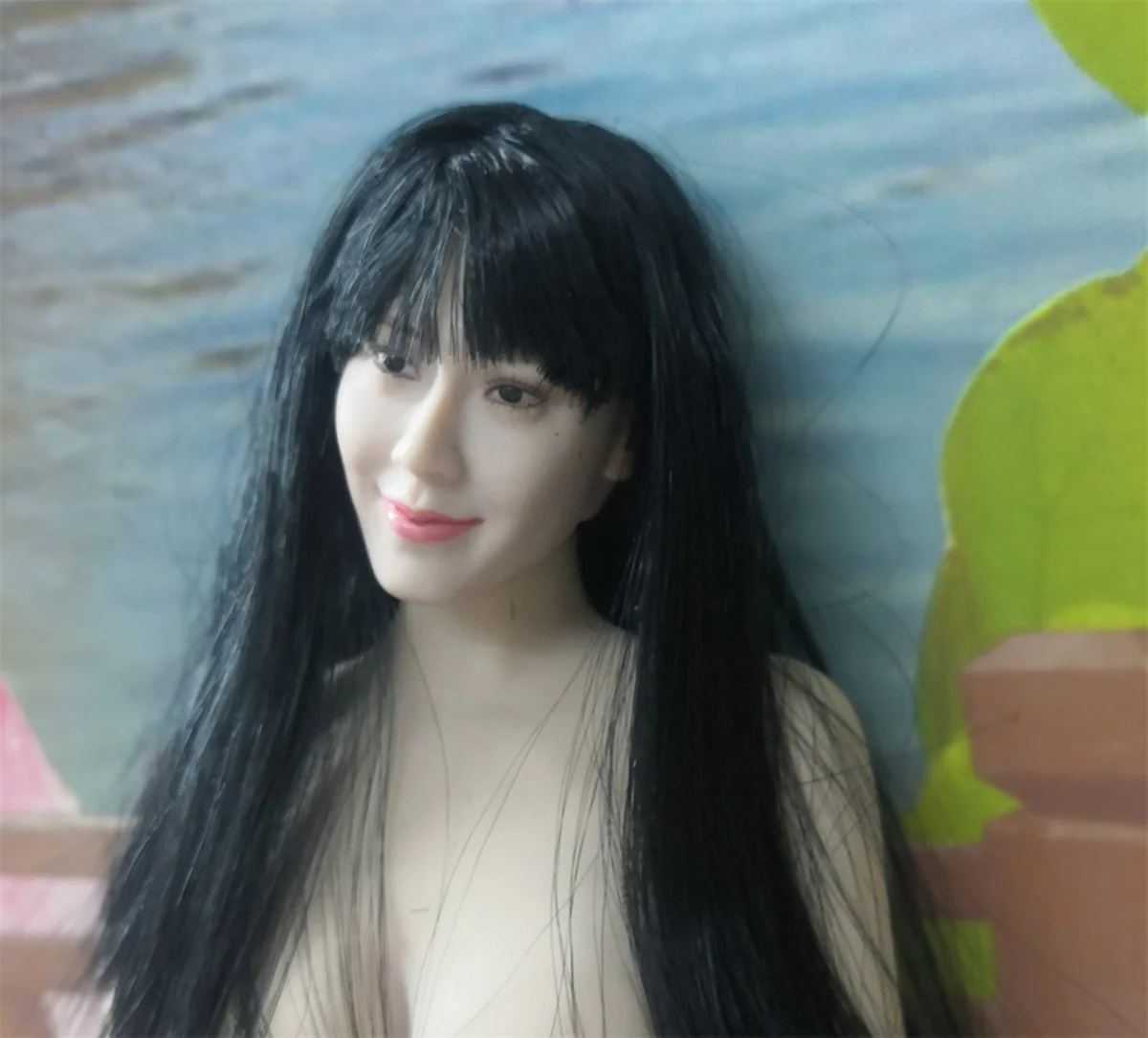 1/6  Eimi Fukada  ふかだえいみ planted Hair Girl Japanese Female Head Sculpture   Head Sculpture For 12 inch figure Model toys