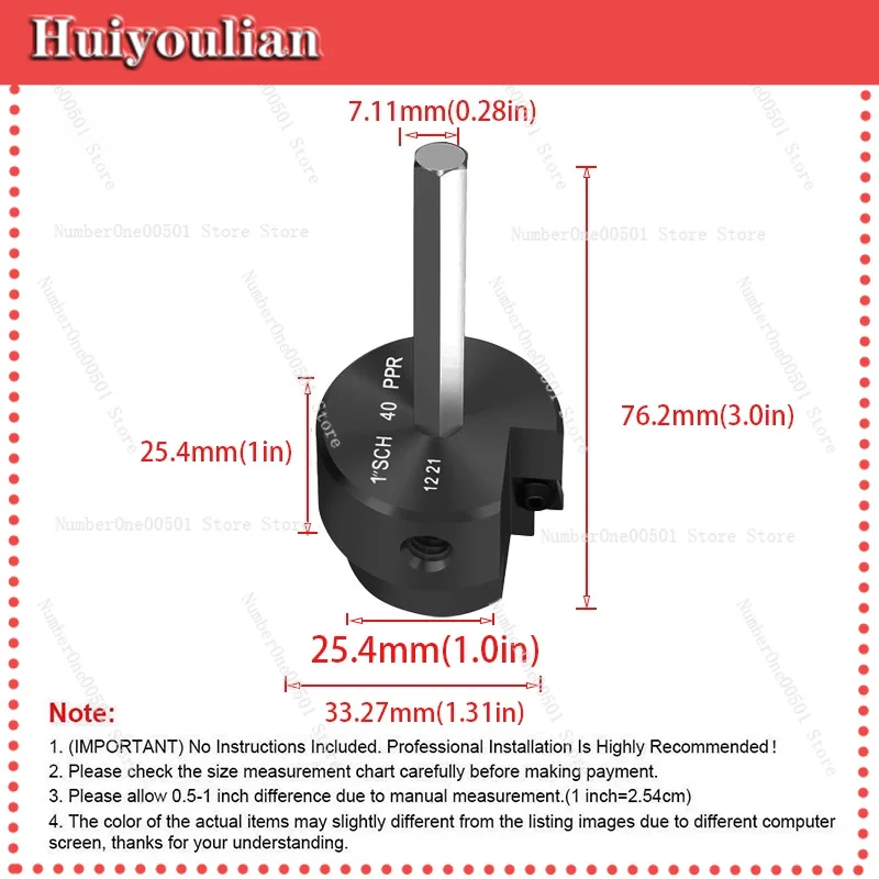 6 Pcs PVC Pipe Reamer Deburring Tool Set