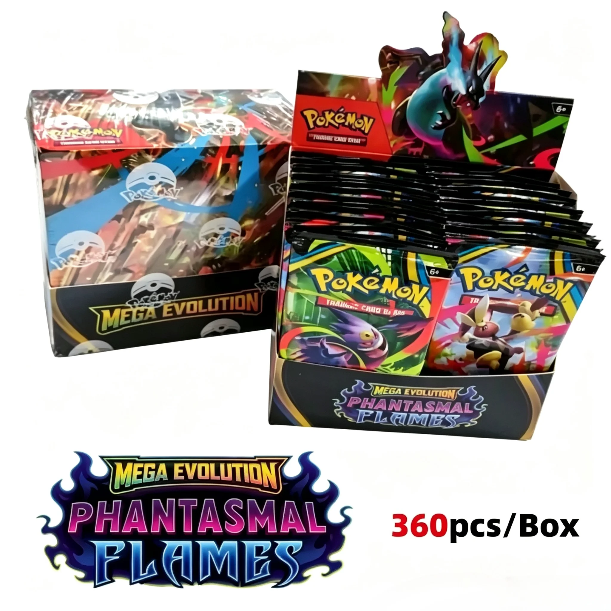 Pokémon Card 10 Pack TCG Super Evolution Phantom Flame Booster Box Trading Card Game Collection English Pok é mon