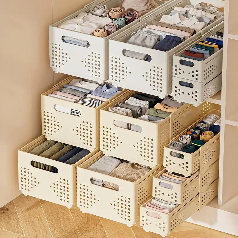 Adjustable Storage Box Holds Clothes Kitchenware And Desk Items Expandable Saves On Drying Time