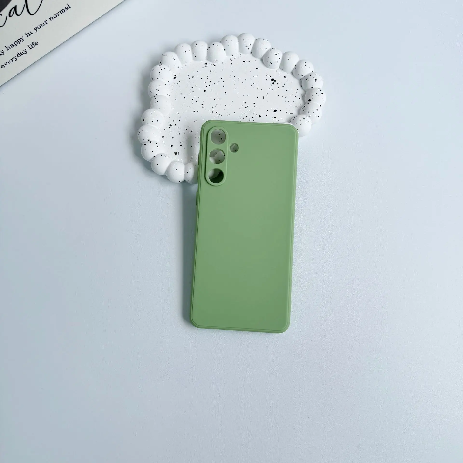 Für Galaxy s26 A52 A17 A05S Full-Cover-Handyhülle mit gerader Kante und Würfelmuster aus Silikon A07 – Detail 6