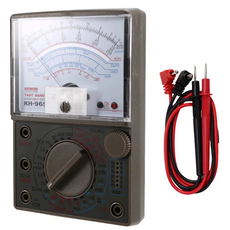 KH-965 Analog Multimeter Mechanical Pointer Meter AC/DC Voltage Current Resistance Meter With Test Pen Multi Tester