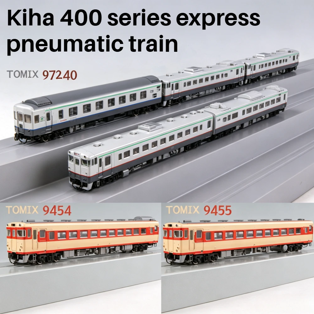TOMIX N Type 1/160 Scale Kiha 400 Series Express Train Set Model 97240 9454 9455 Including 7 Power Cars Adult Toy Gift