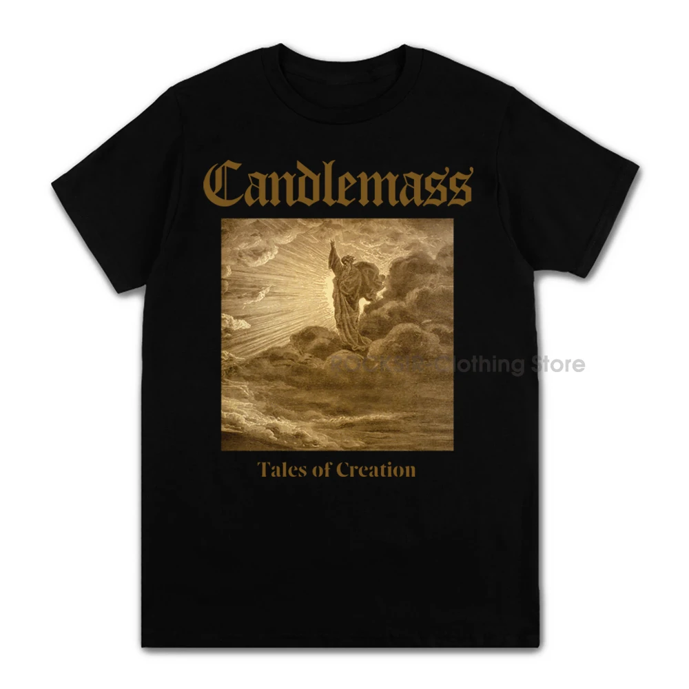 New Fashion Women/Men\'s 3D Print T Shirt Vintage Candlemass Band Crewneck 100% Cotton  Harajuku Styles tshirts Short Sleeve Tops