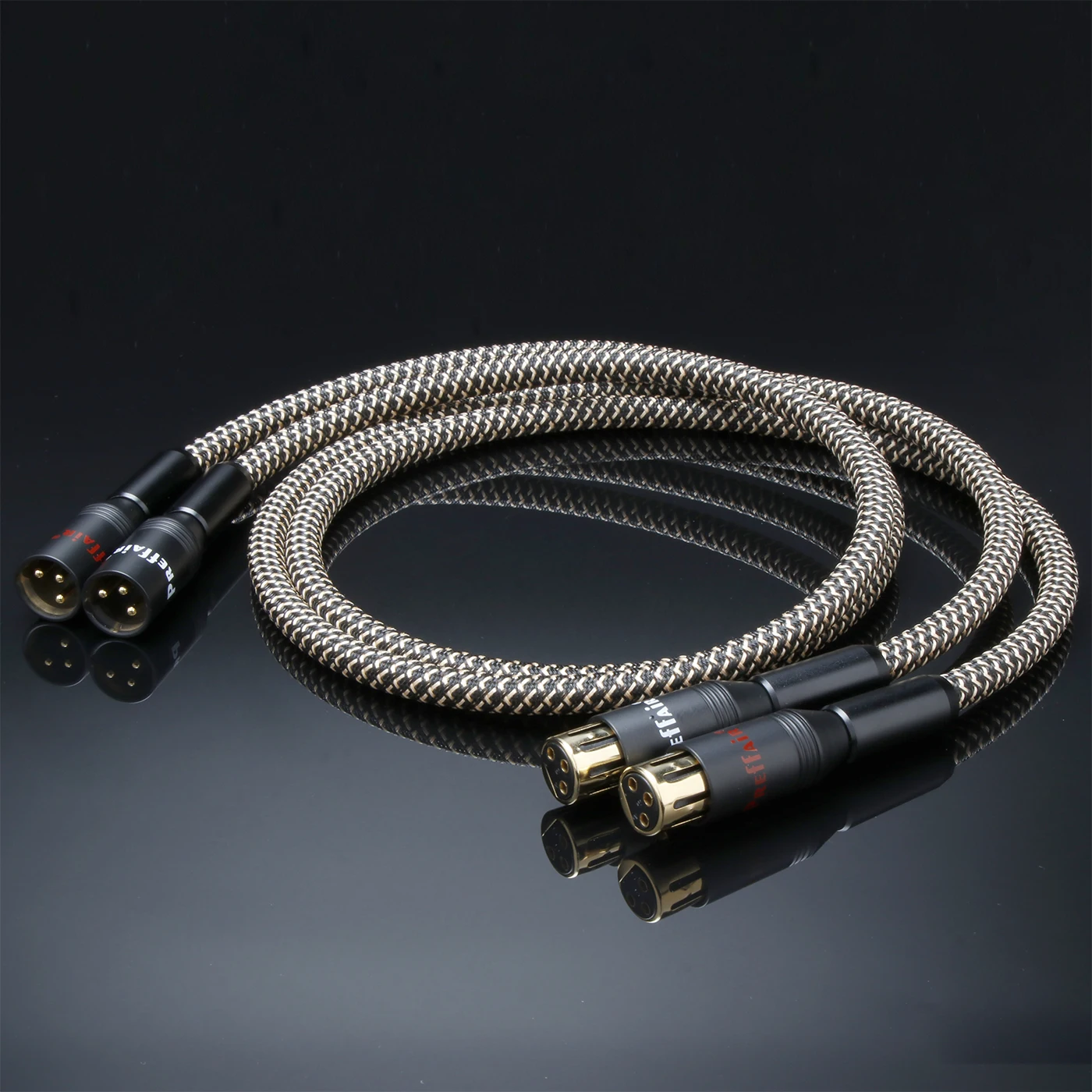 

Пара аудиокабелей XLR 7N OCC с серебряным покрытием, аудиофильские Hi-Fi кабели XLR с нейлоновой оплеткой, кабель для сабвуфера, совместимый с CD-плеером