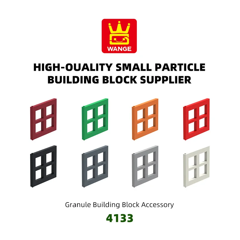 WANGE 132Pcs/Lot 4133 Window Leaf Block Moc Color Accessories Compatible with Brick DIY Children's Educational Toy Assembly