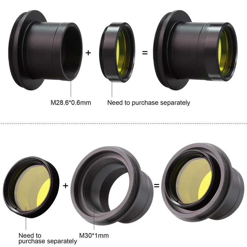 Datyson Teleskop-Kamera-Aufnahmeadapter, T2-Ring und (1. 25 Zoll /31. 7 mm) Vollmetall-Objektivadapterring vom Typ T, geeignet für Ai Nikon/Sony/Canon Eos. Ef/Olympus Om/Minolta/Pk Pentax DSLR-Kameras, 1. 25-Zoll-Zubehör für astronomische Teleskope, geeignet für den perfekten Fokus, astronomischer Teleskop-Aufnahmeeinsatz. – Detail 5