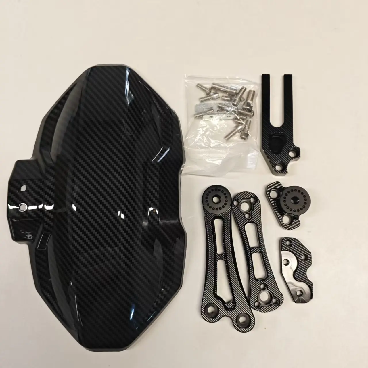 AliExpress NONE Motorcycle Mudguard Imitation Carbon Fiber Adjustable Rear Wheel Fender Cafe Racer E-bike Scooter Moped Universal Motorbike Part