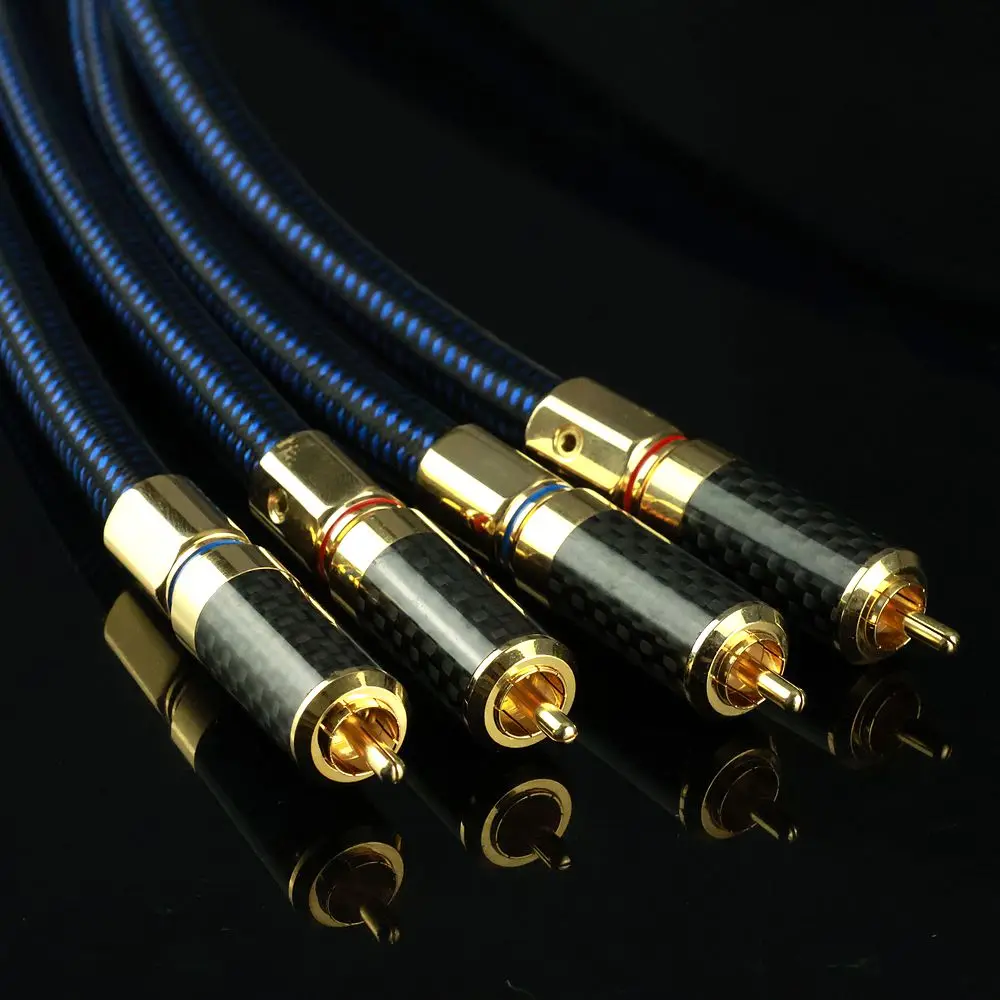 A pair Furutech DAS-4.1 Flagship Interconnect Cable Alpha OCC-DUCC Ultra Crystallized High Purity Copper HiFi Audio Line