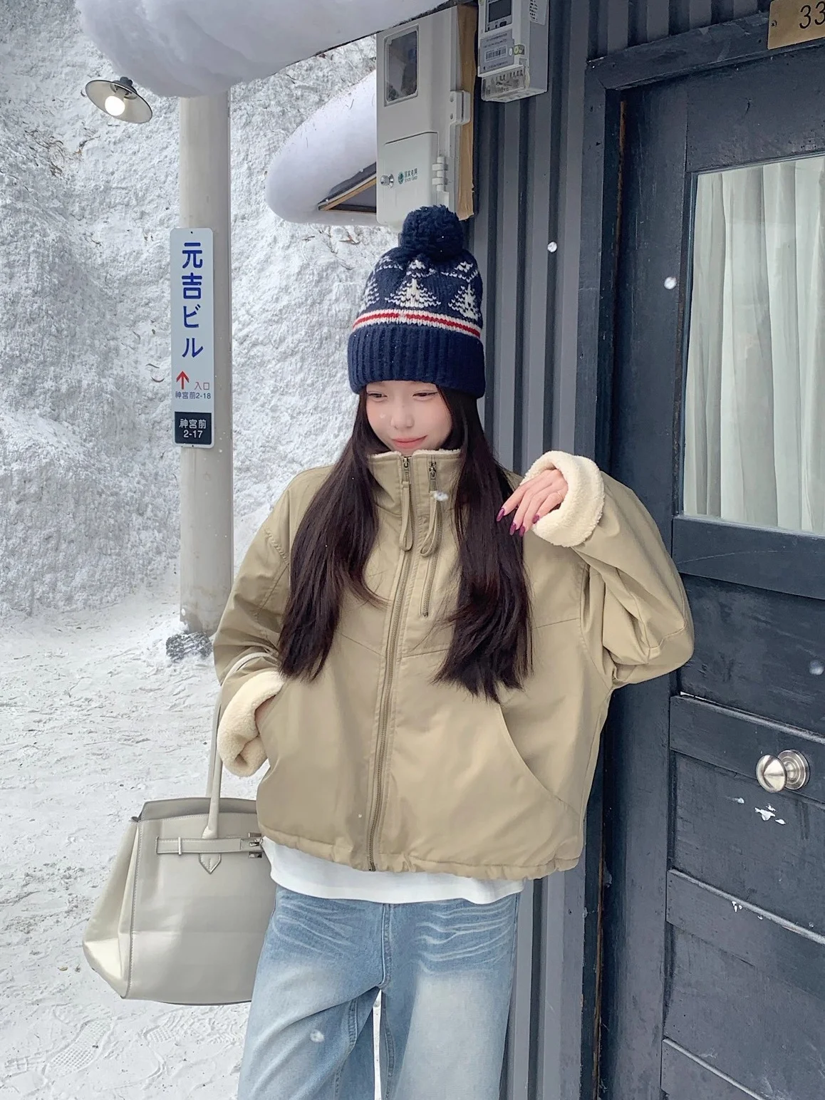 เสื้อแจ็คเก็ตขนแกะสำหรับผู้หญิง เสื้อโค้ทฤดูหนาว สำหรับกีฬาฟุตบอล รักบี้ คริกเก็ต เบสบอล บาสเก็ตบอล วอลเลย์บอล เทนนิส แบดมินตัน กอล์ฟ ฮอกกี้