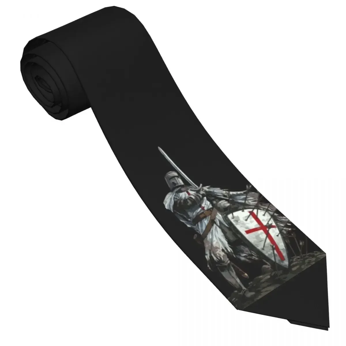 Fashion Knights Tie Templar Warrior Daily Wear Neck Ties Unisex Adult Retro Casual Necktie Accessories Quality DIY Collar Tie