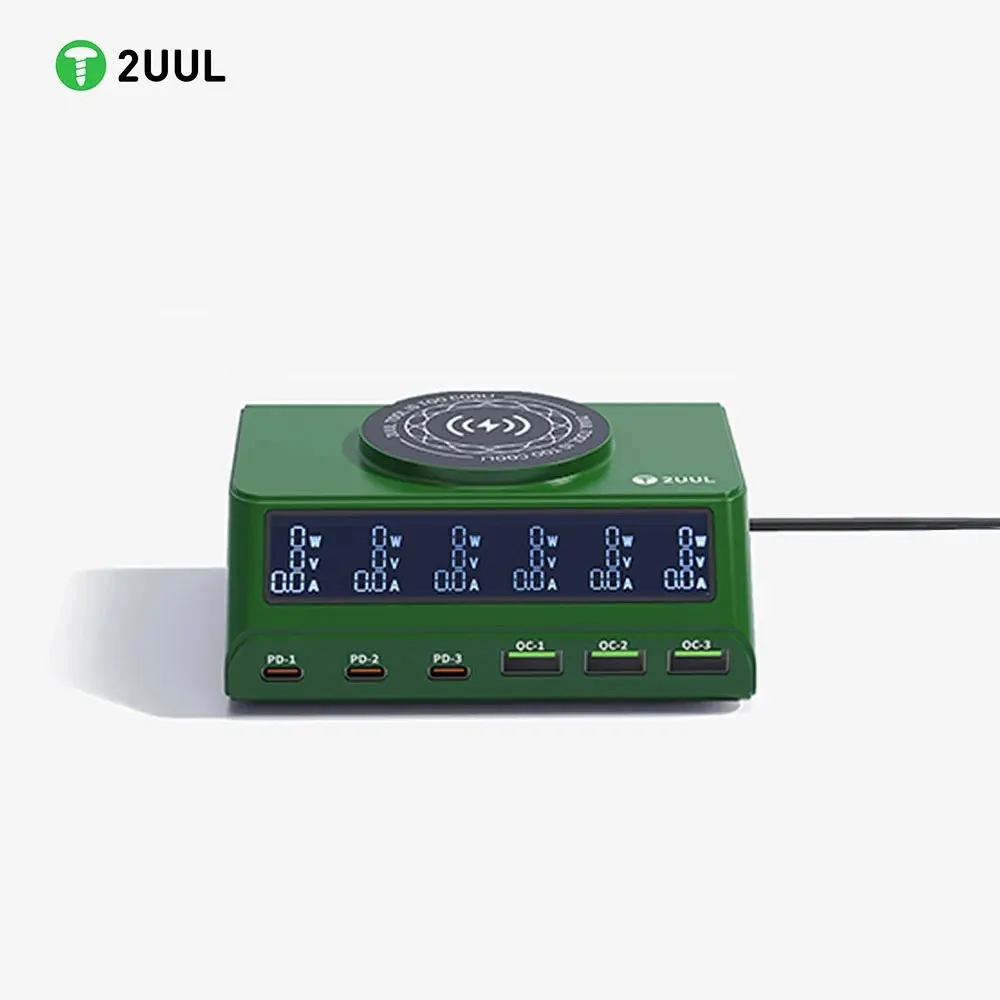 2UUL PC11 Desktop Repair Tool Kit Multi-Port Charger 110W Magnetic Wireless Charging IP17 Series Fast Charging Repair Tool