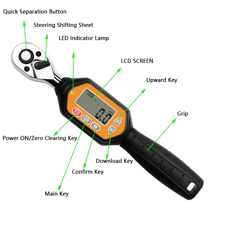 YYHC-Professional cheap factory price digital mini torque wrench Adjustable torque wrench electric