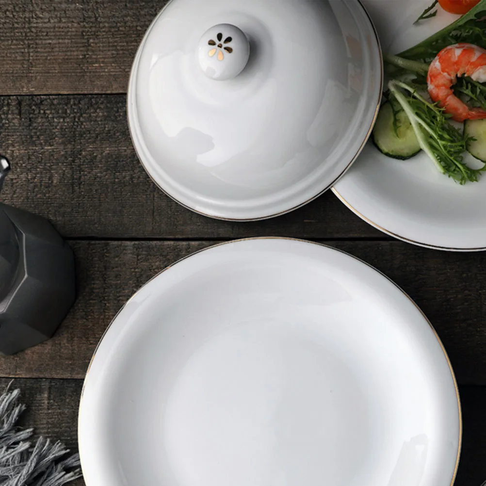 

Ceramic Plate Exquisite Multipurpose Storage for Pizza Steak Desserts Breakfast Side Dishes Western Food Home Hotel