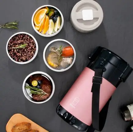 

304 Two/three/four Layer High Quality Recycled Outdoor Insulation Thermos Stainless Steel Vacuum Lunch Box Food Jar Container