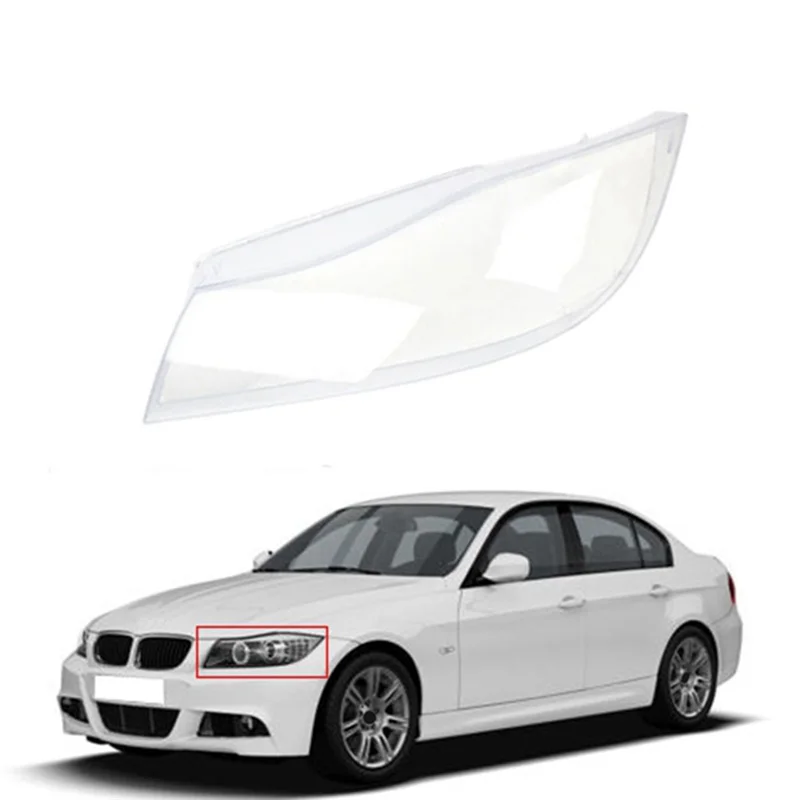 

1 Piece Car Left Transparent Headlight Cover Head Light Lamp Shell Lens Parts Accessories For BMW 3-Series E90 E91 2005-2011-T61