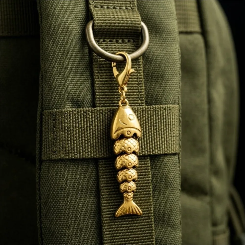 1 Piece Stainless Steel Ocean Fish Charms 18K Real Gold Plated Movable Pendant For DIY Necklace Bracelet Jewelry Making view 4