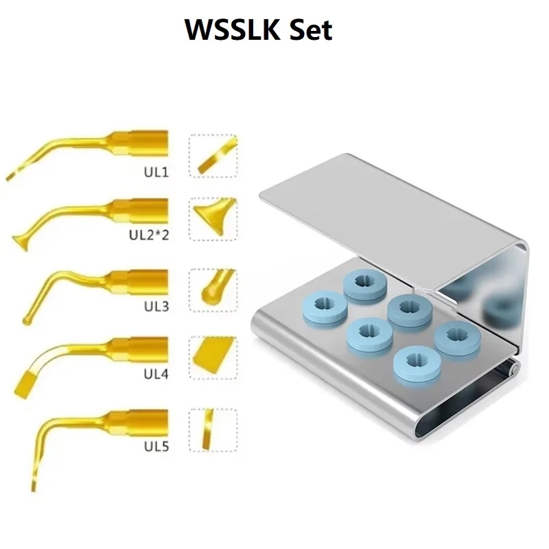 VVDental Piezosurgery Tips Kit Premium Ultraschall-Zahneinsätze mit gehärteter Metallstruktur für Woodpecker Mectron Einheiten Werkzeuge – Detail 8
