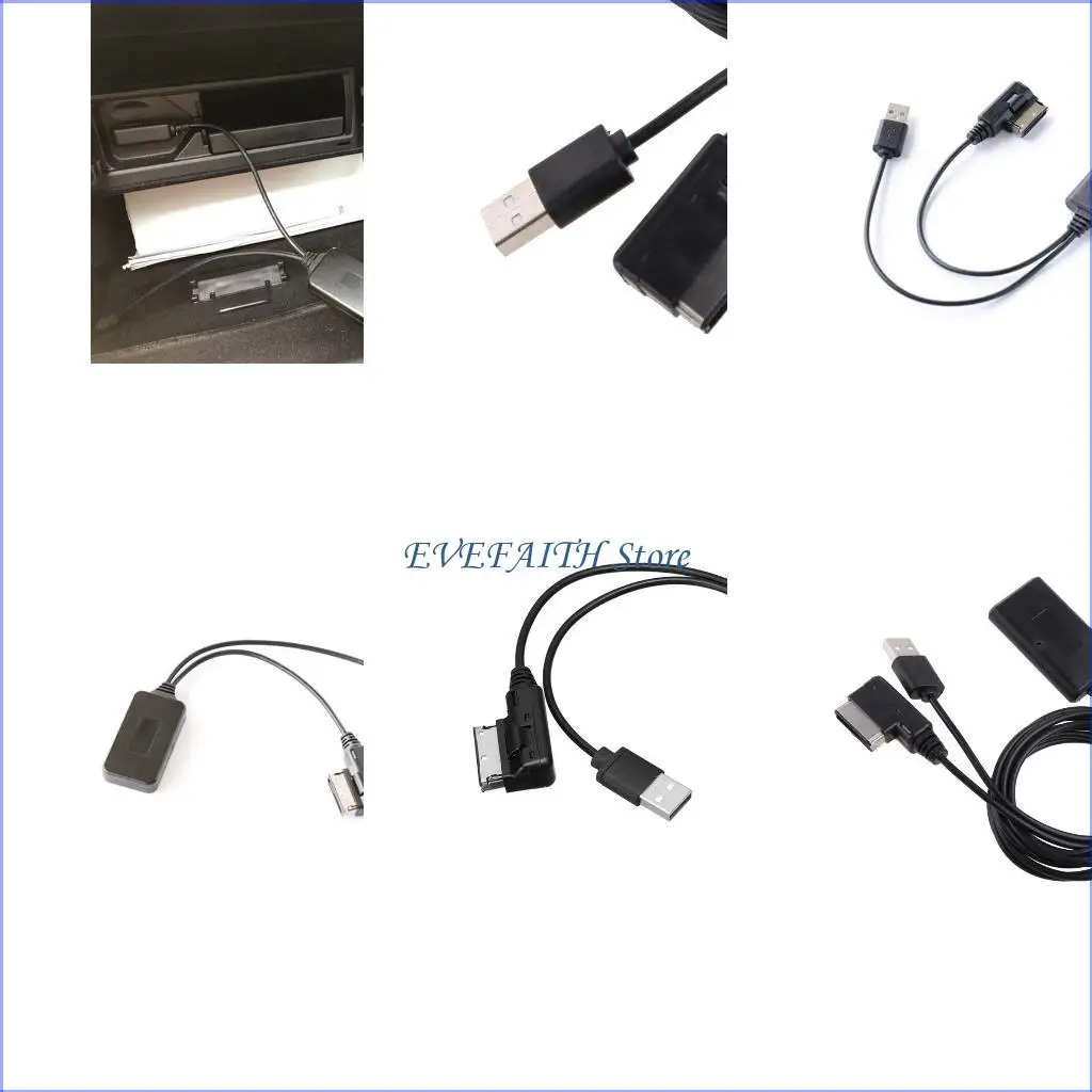 124B Car 5.0 Hifi Music Receiver Module for Audi A6L A8L A4L AMI Media AUX Cable Adapter