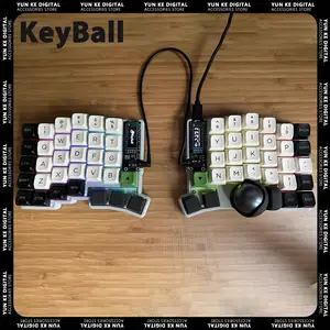 Keyball 39/44/61 Split Keyboard Kit with Trackball Screen Custom Wired  Single-mode Three-D Keyball Split Mechanical Keyboard Kit - AliExpress 7