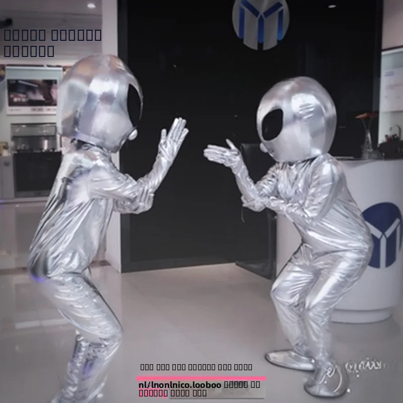 Silver Robot Cosplay Performance Costume Movie Anime ET Universe Alien Game orm Stage Performance Women's Traditional Clo...