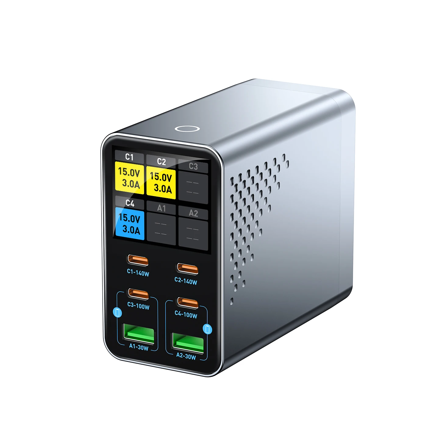stazione-di-ricarica-rapida-da-scrivania-140w-pps-pd-con-2-porte-usb-a-e-4-porte-type-c-display-digitale-caricatore-gan-per-iphone-samsung-xiaomi-telefoni-e-laptop