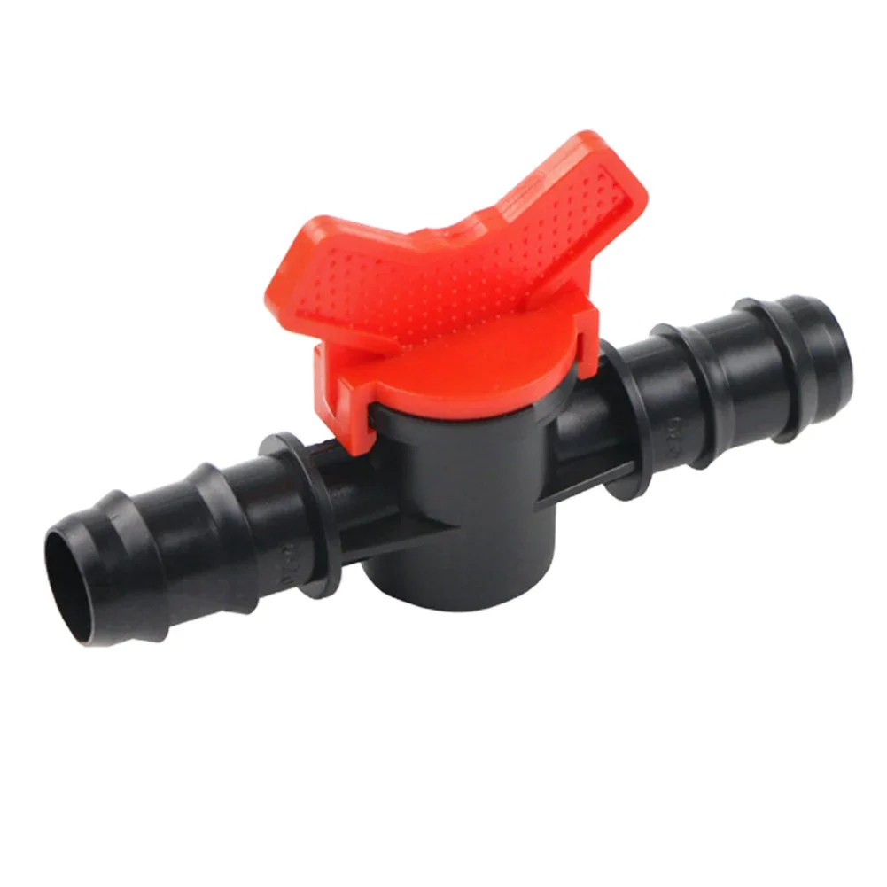 1pc PP Connector Plug Valve 16/20/25mm Shut-Off Valve Ball Valve Connector Plug PE Pipe PN4 Drip Hose Garden Tools Parts