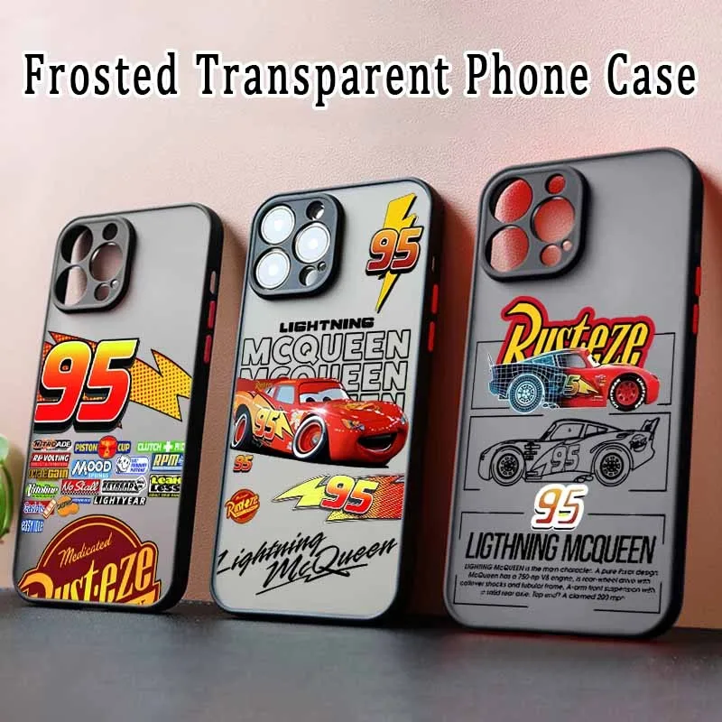 Etui na telefon Lightning McQueen Anime do Oppo Realme 15 13 12 11 10 9 9i 8 C75 C53 C55 C35 C21Y Neo2 Pro Plus 4G 5G Matte Cover