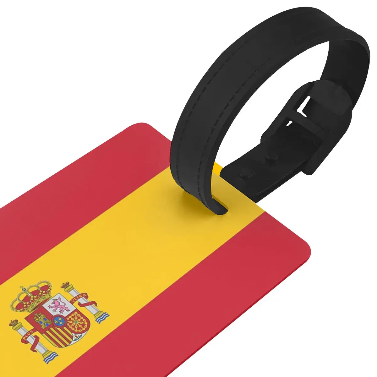 Spain Flag Luggage Tags Suitcase Accessories Travel PVC Fashion Baggage Boarding Tag Portable Label Holder ID Name Address