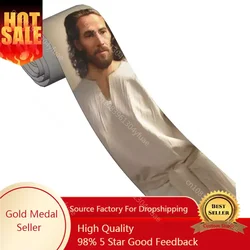 Jesus Christ God Jesus Unisex Neckties Skinny Polyester 8 cm Narrow Christian Neck Ties for Mens Accessories Cosplay