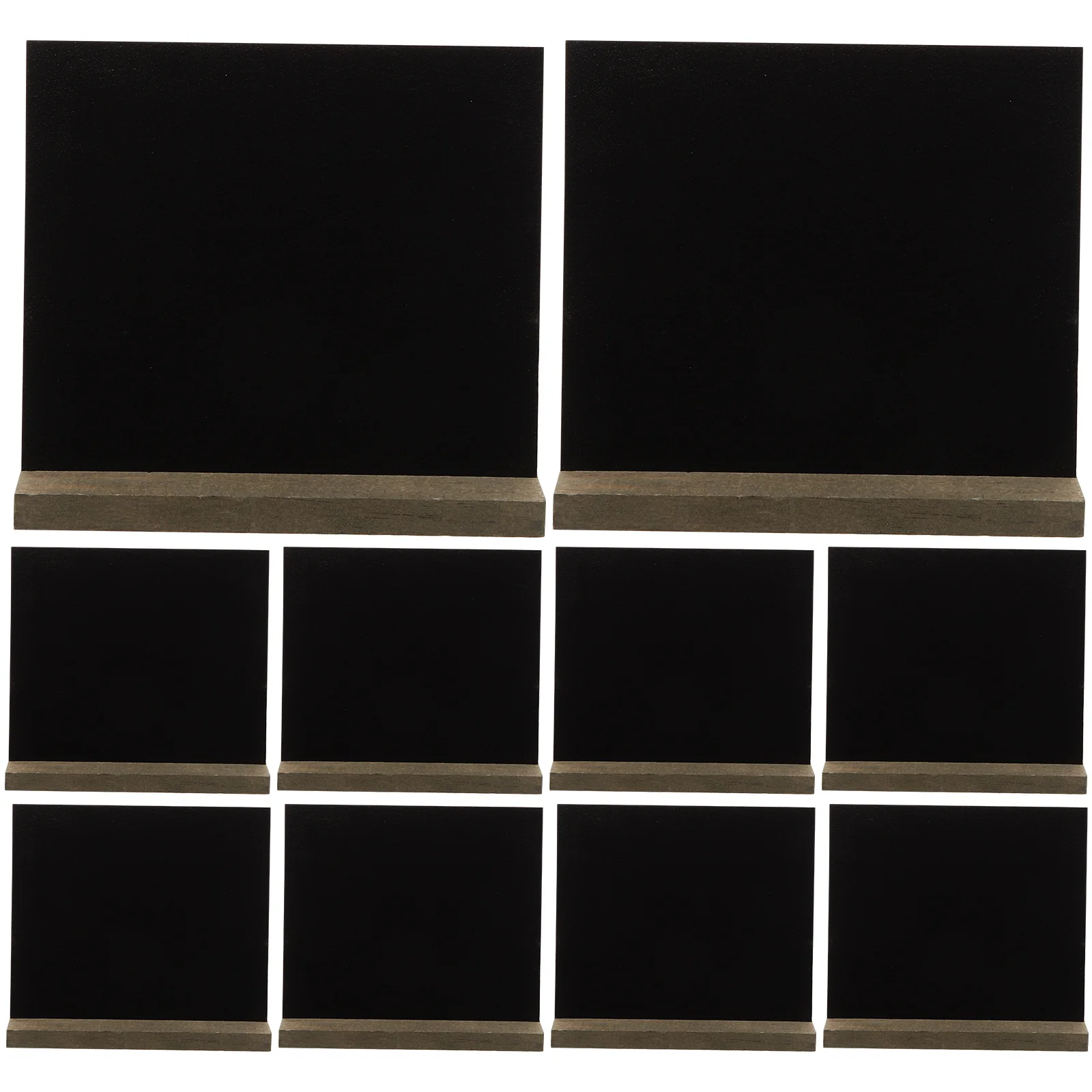 10pcs Wooden Mini Chalkboard Set Density Board Material Retro Design Memo Board Decor Home Kitchen Classroom Church