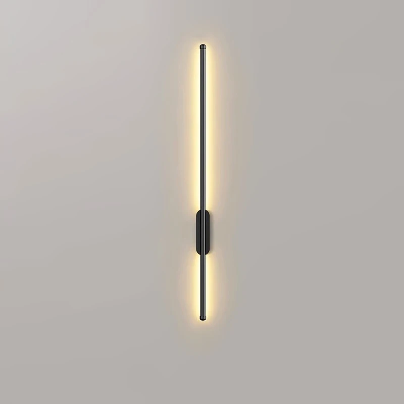 Modern Simple Wall Lamp Bedroom Living Room Black Gold Strip Wall Lamps LED Ceiling Lights For Kitchen Corridor Lighting Fixture